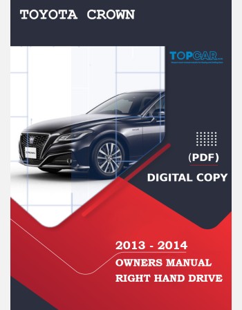 toyota crown hybrid 2013-2014 owners manual